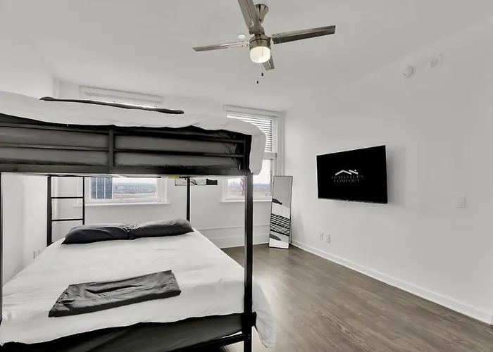 Apartment Heb703 Modern & Chic 2 Bedroom Downtown Worth, Free Parking, Walk To Convention Center *